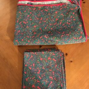 Tablecloth and Napkins by LandsEnd